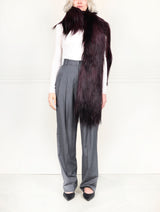 Long Hair Shearling Scarf in Multiple Colors