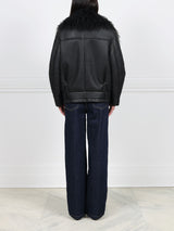 The MC Jacket with Long Hair Curly Trim