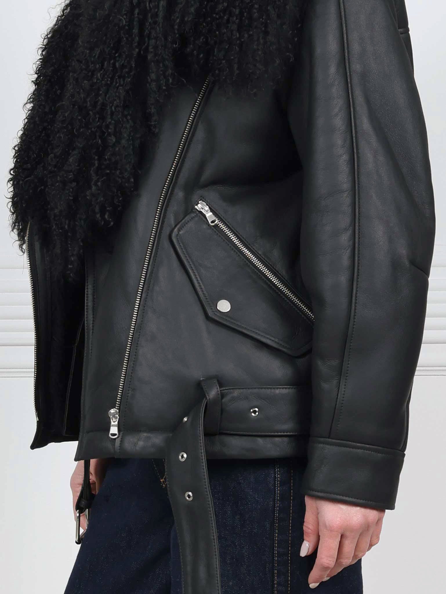 The MC Jacket with Long Hair Curly Trim