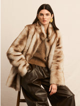 Chinchilla Dyed Shearling Coat