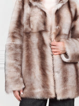 Chinchilla Dyed Shearling Coat