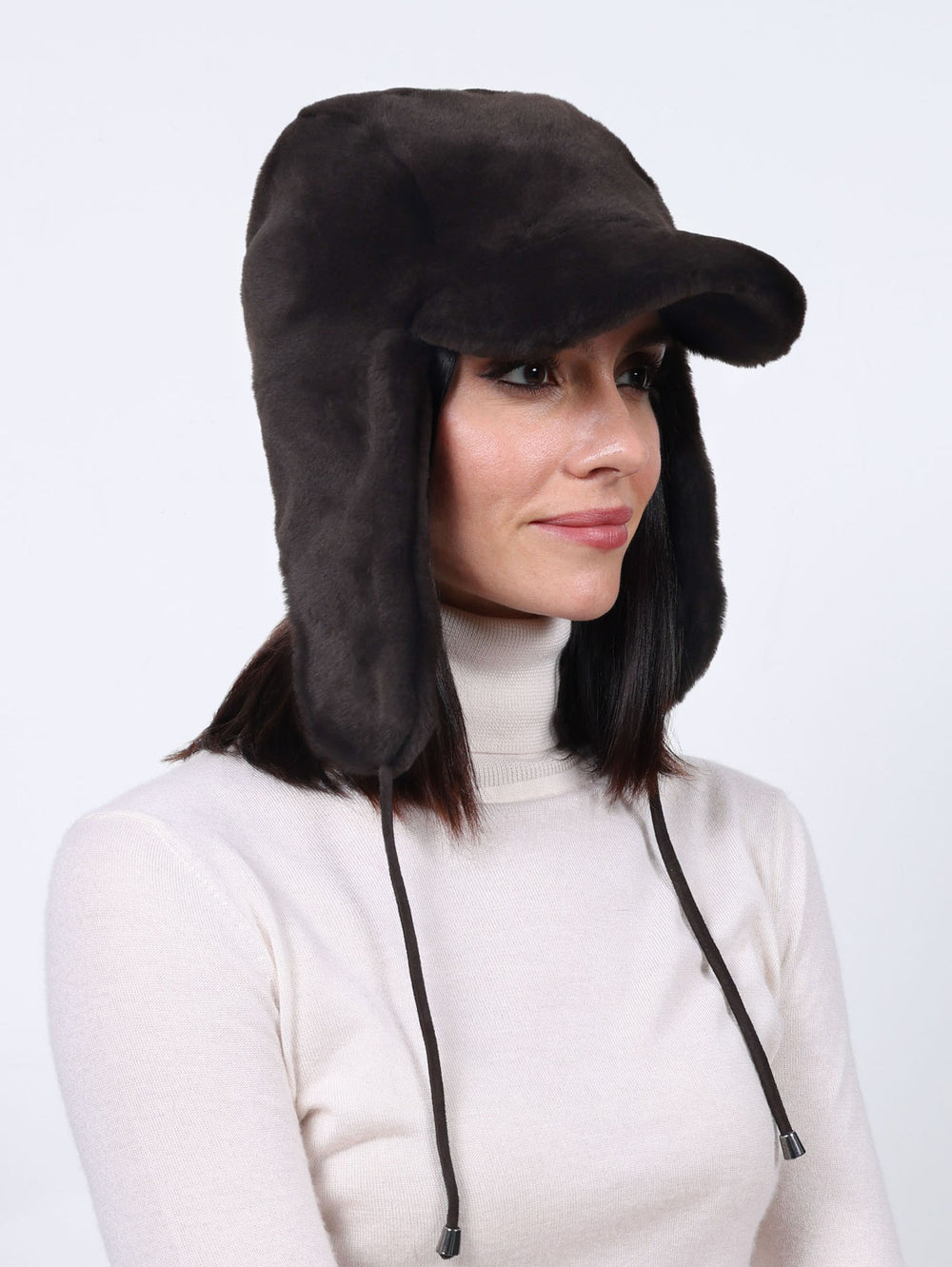 Shearling Baseball Trapper