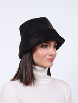 Merino Shearling Nappa Bucket Hat