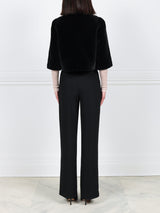 Shearling Cropped Jacket