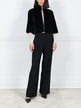 Shearling Cropped Jacket