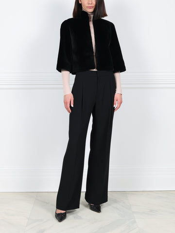 Shearling Cropped Jacket