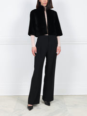 Shearling Cropped Jacket