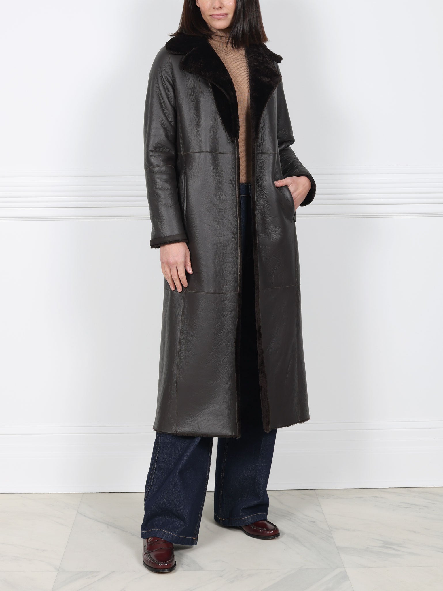 The Celine Shearling Trench Coat