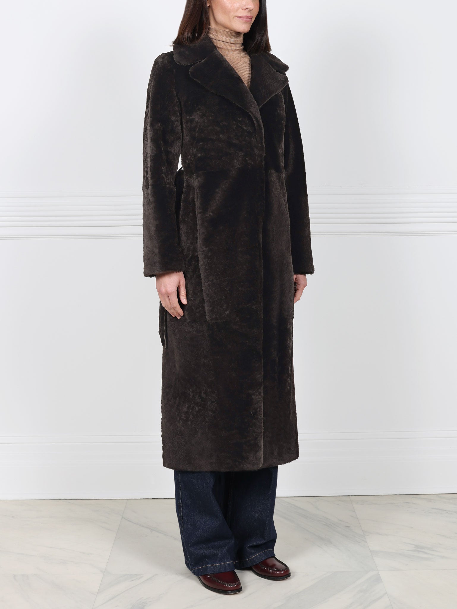 The Celine Shearling Trench Coat