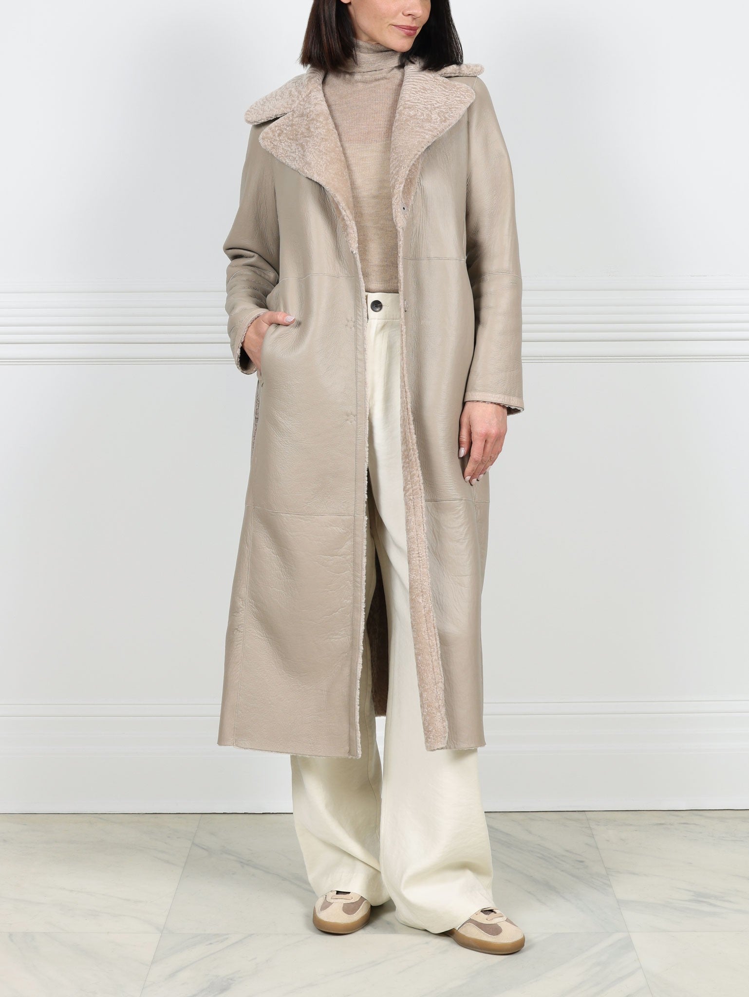 The Celine Shearling Trench Coat