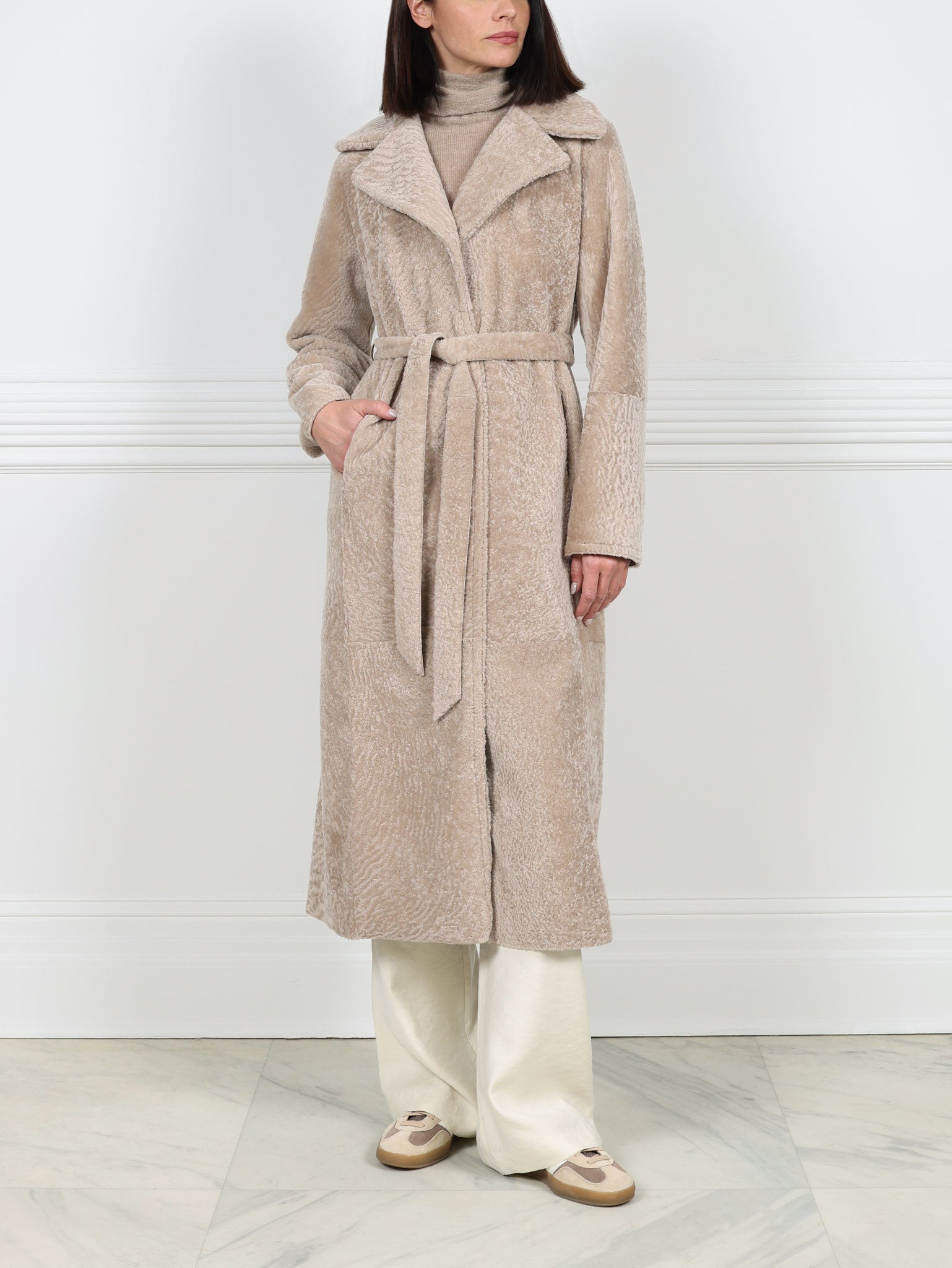 The Celine Shearling Trench Coat