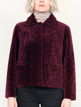 The Anastasia Reversible Crop Shearling Jacket