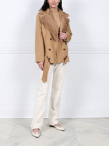 The Coyote Moon Double Face Jacket with Mink Trim