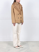 The Coyote Moon Double Face Jacket with Mink Trim