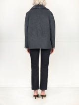 The Tracy Double Face Jacket with Mink Trim