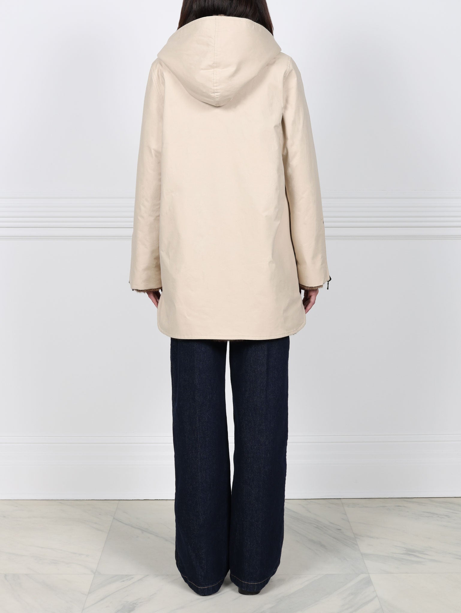 The Flurry Reversible Hooded Mink Coat