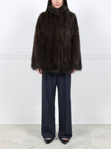 The Metallic Fisher Fur Coat