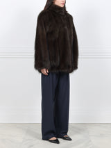 The Metallic Fisher Fur Coat