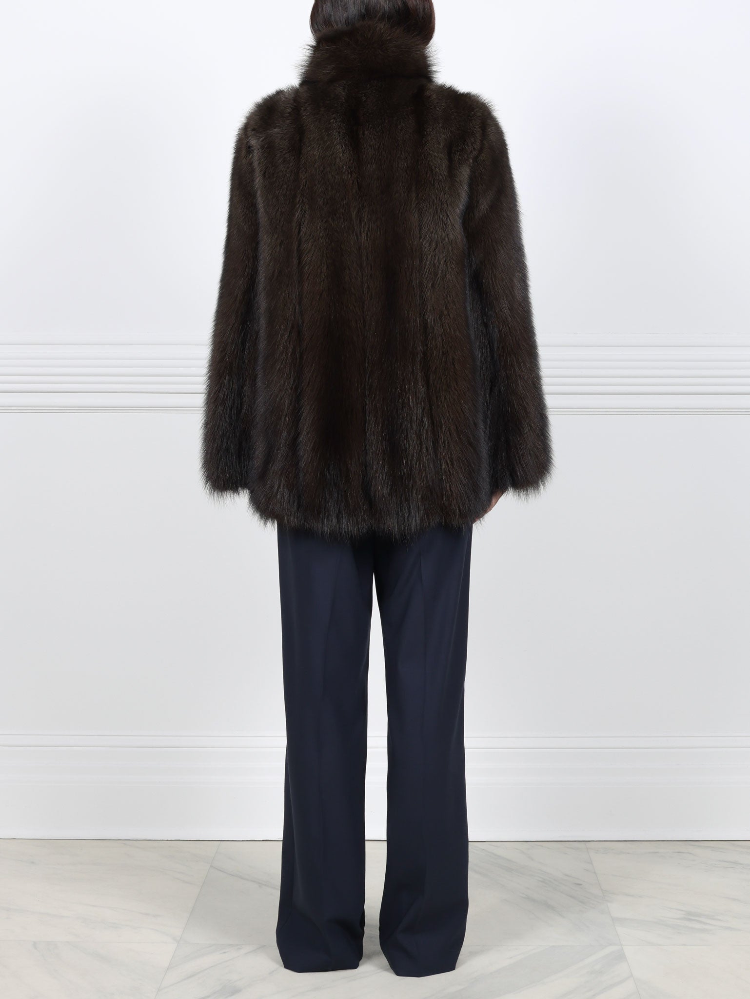 The Metallic Fisher Fur Coat