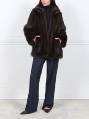The Metallic Fisher Fur Coat