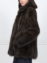 The Metallic Fisher Fur Coat