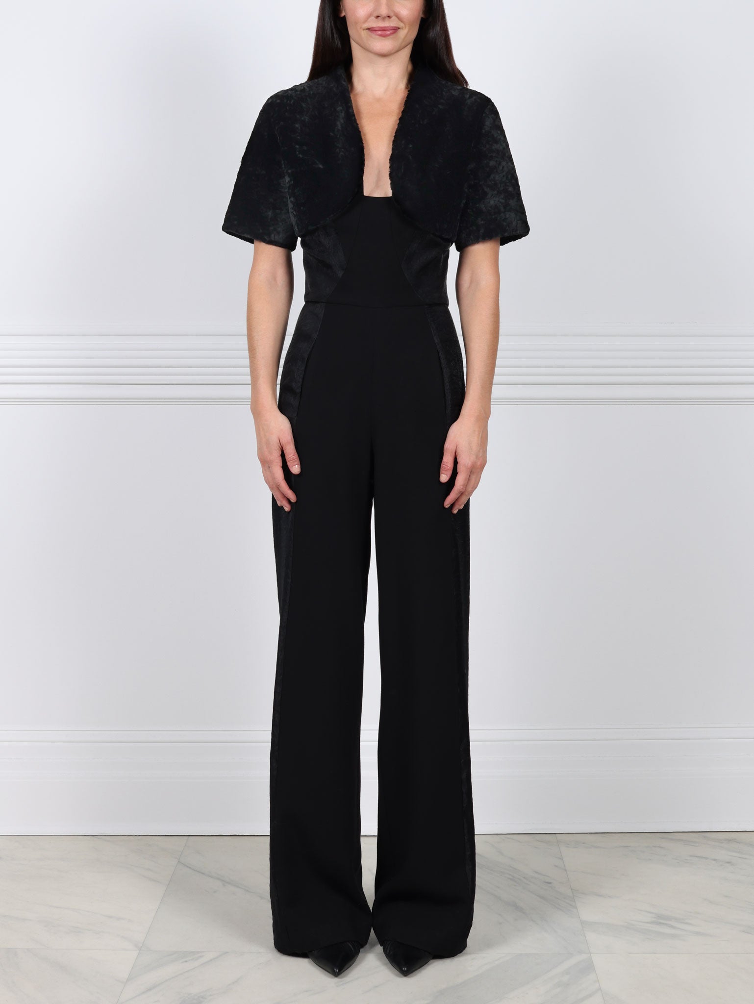 The Oval Shearling Shrug