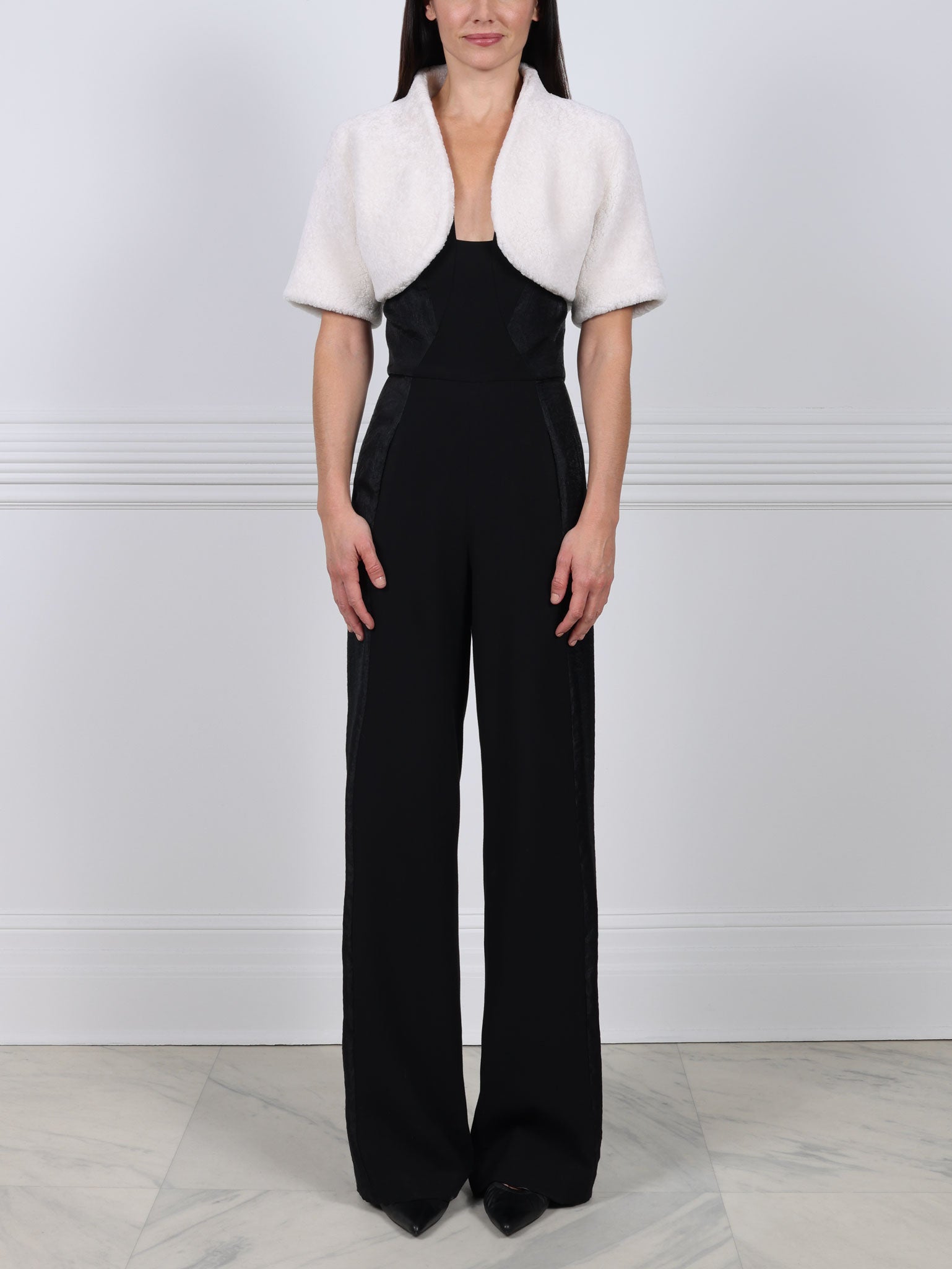 The Oval Shearling Shrug