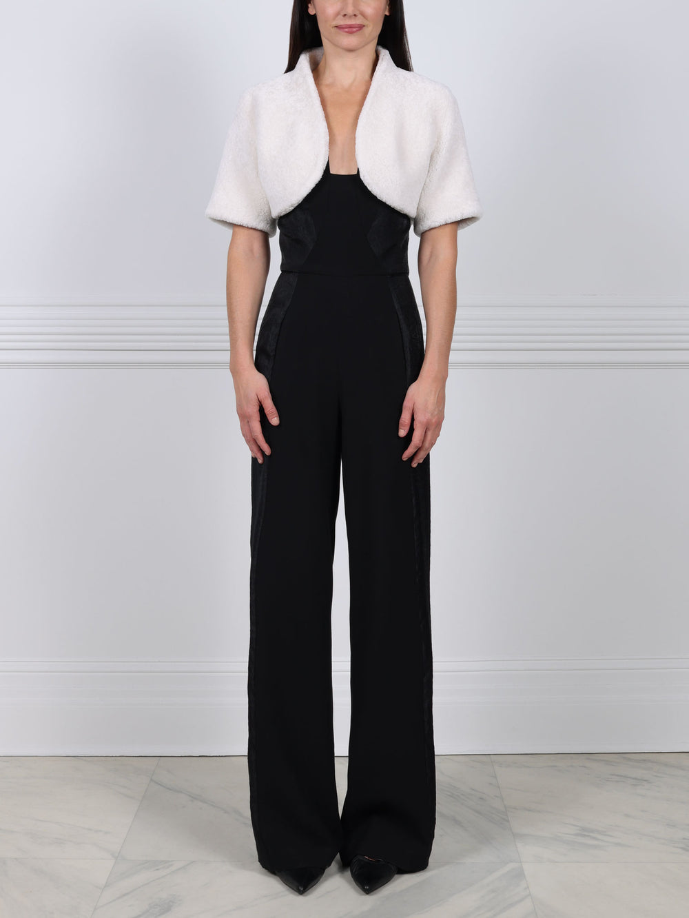 The Oval Shearling Shrug