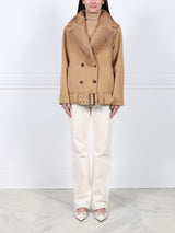 The Coyote Moon Double Face Jacket with Mink Trim
