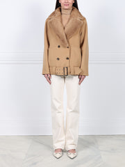 The Coyote Moon Double Face Jacket with Mink Trim