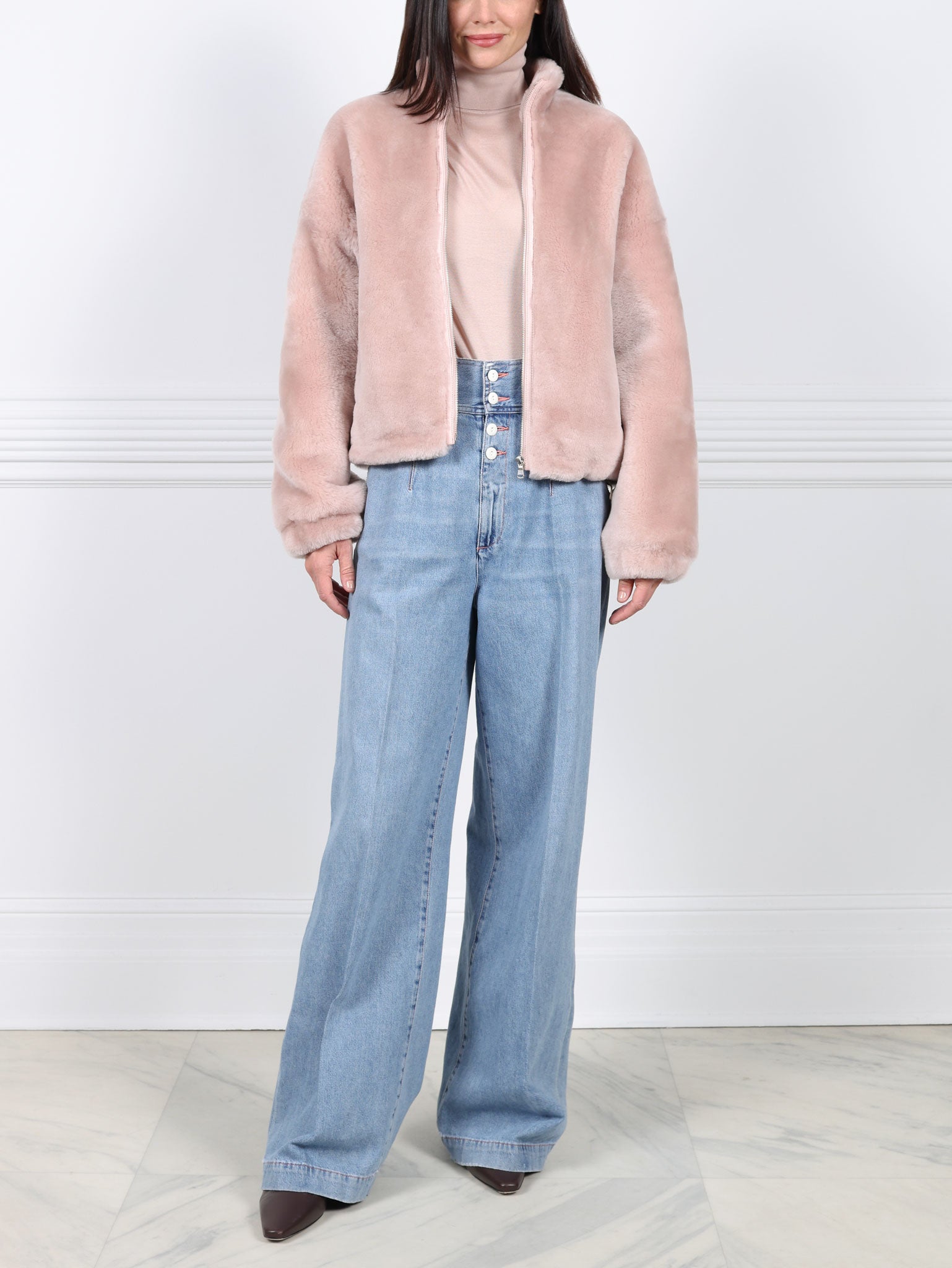 The Minnie Shearling Bomber Jacket