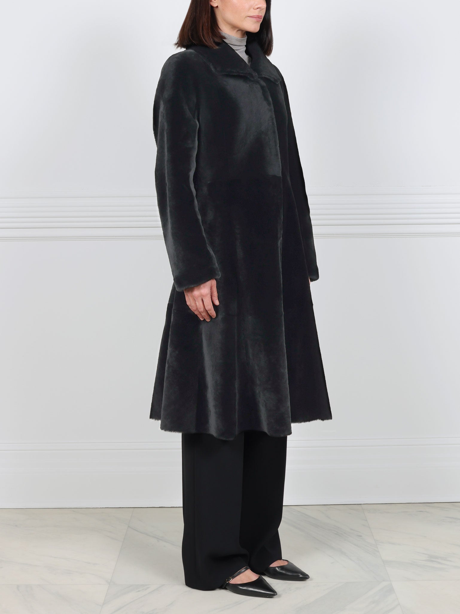 Trumpet Shearling Coat