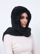 Knitted Shearling Scoodie