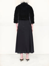 Diagonal Mink Fur Evening Jacket
