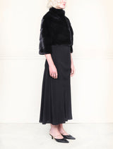 Diagonal Mink Fur Evening Jacket