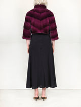 The Jessie Diagonal Mink Fur Evening Jacket