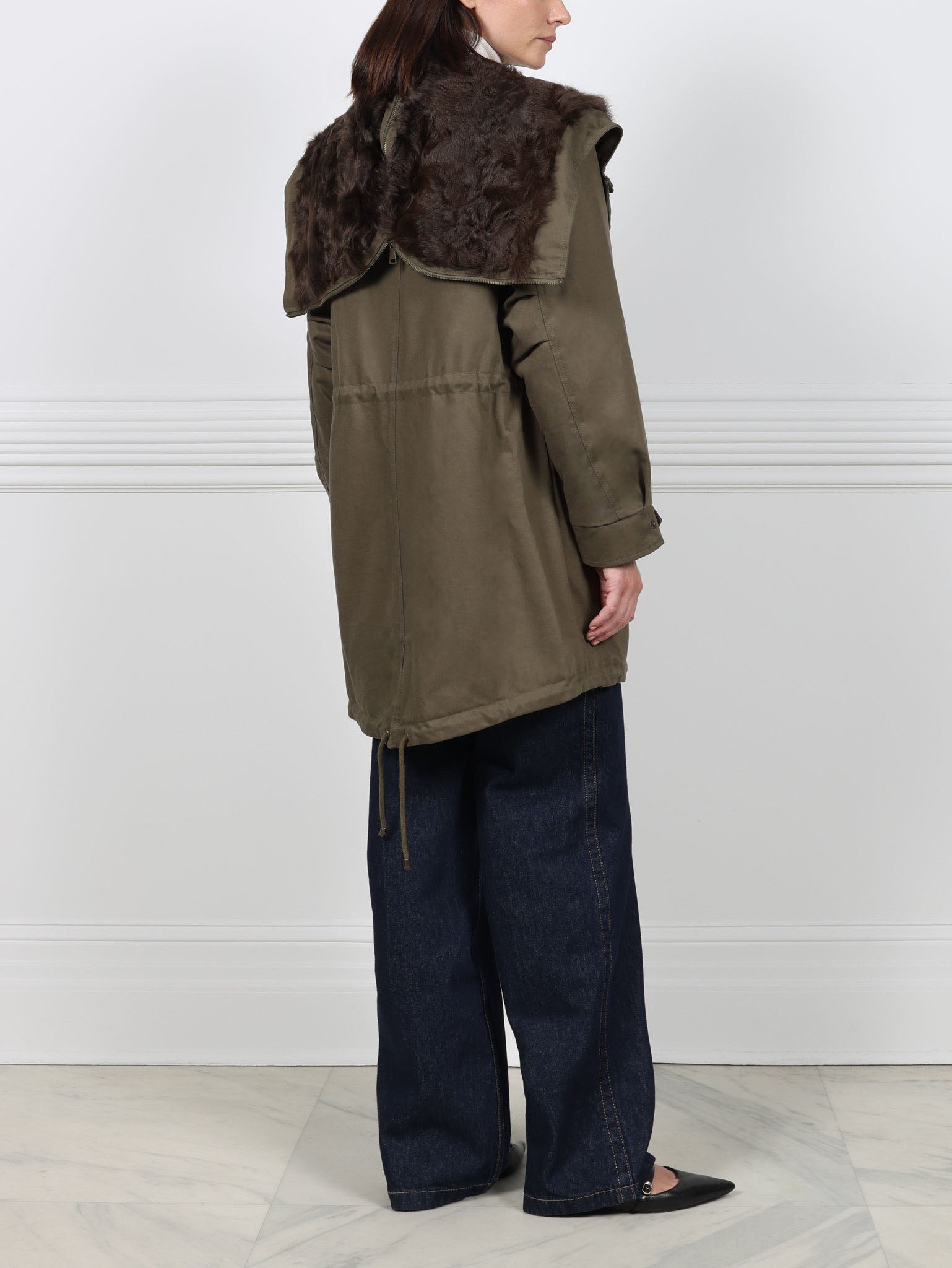The Mahogany Shearling Lined Coat