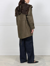 The Mahogany Shearling Lined Coat