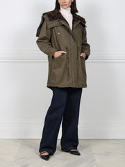 The Mahogany Shearling Lined Coat