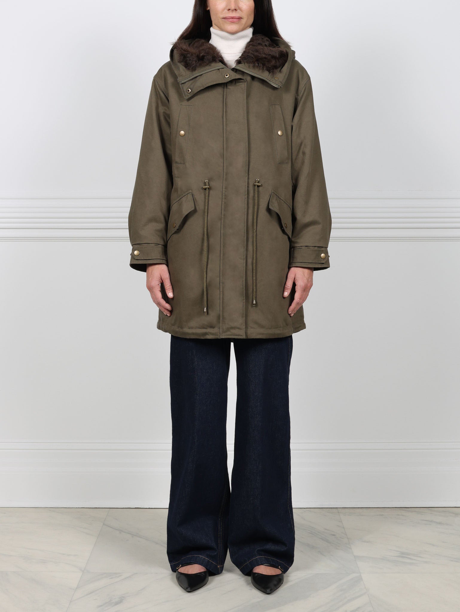 The Mahogany Shearling Lined Coat