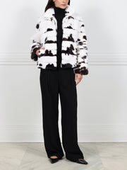 The Inkblot Mink Fur Jacket