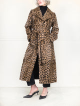 The Yasmine Leopard Print Shearling Coat