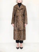 The Yasmine Leopard Print Shearling Coat