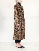 The Yasmine Leopard Print Shearling Coat