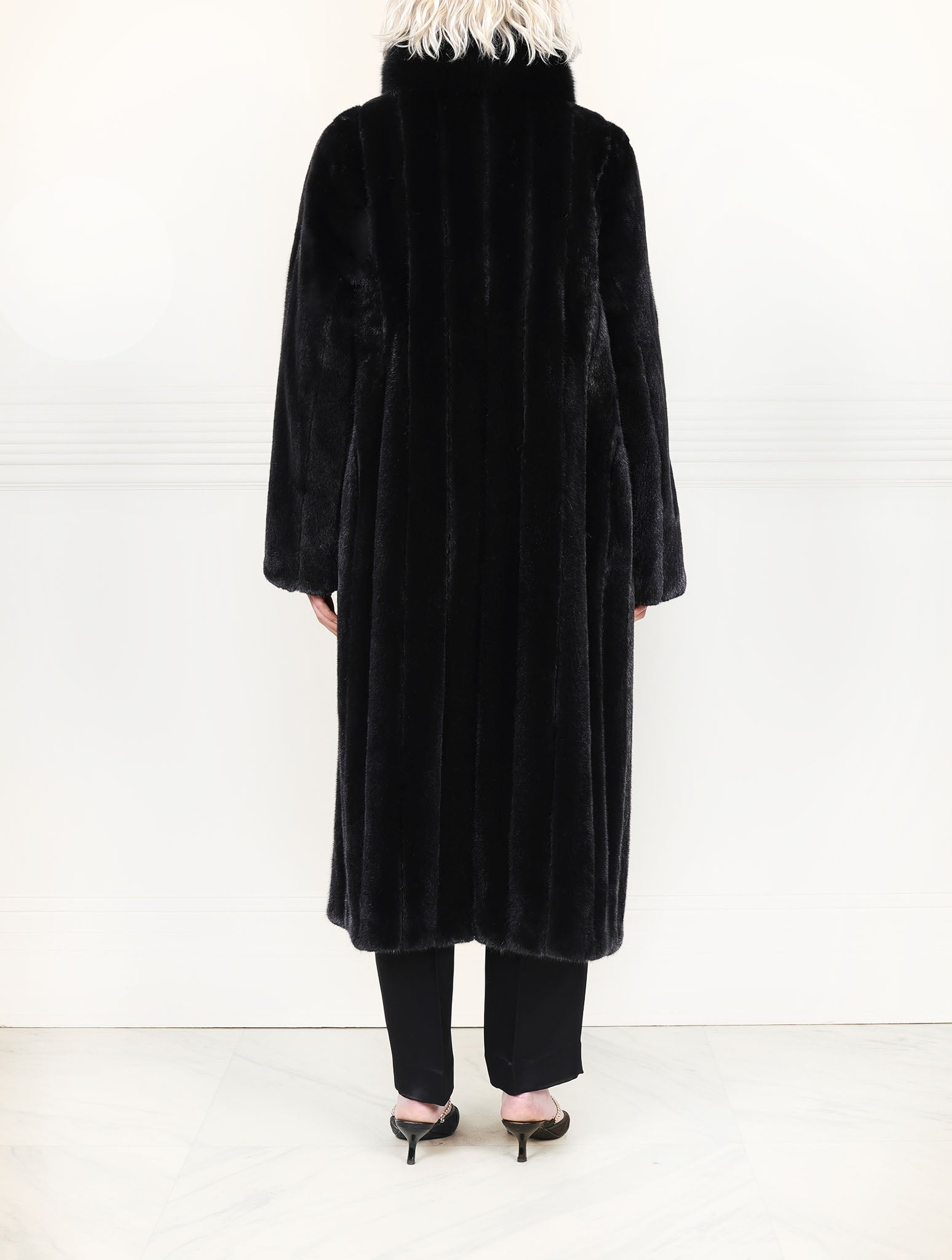 The Cleopatra Mink Coat With Fox Trim