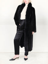 The Cleopatra Mink Coat With Fox Trim