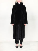 The Cleopatra Mink Coat With Fox Trim