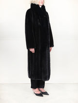 The Cleopatra Mink Coat With Fox Trim