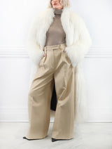 The Cleopatra White Shearling Coat