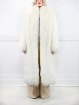 The Cleopatra White Shearling Coat